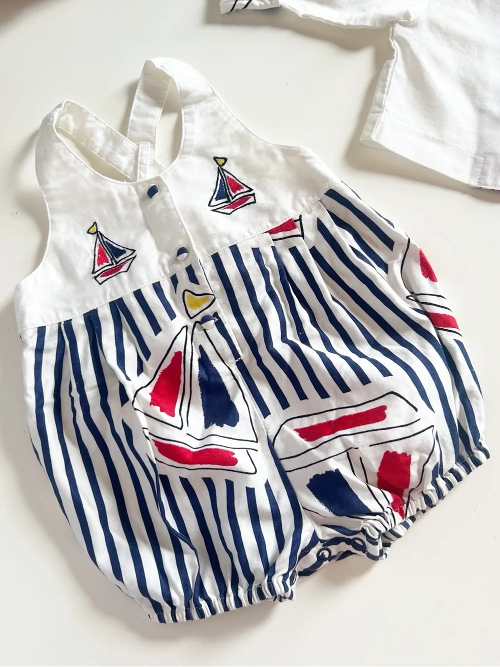 NWT Little Wishes Nautical Sail Boat Overall Bubble & Jacket Set | 3-6m